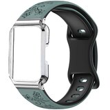INF Zamenjava/združljiv del – Huawei Band 11 silikonski pašček z zaponko Green+Black, (5000286189) | Shoptok.si