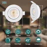 KYOTECH 6x LED vgradni reflektorji 5W 230V 68–75mm | Shoptok.si
