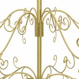 Metalna božićna jelka Zlatno 180 cm Čelik s prahom | shoptok.hr
