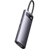 Baseus HUB adapter Metal Gleam 8v1 3xUSB+HDMI+USB-C PD+microSD+VGA, USB-C | Shoptok.si