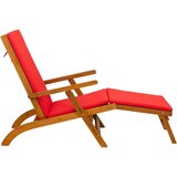  Zložljiv in nagibni ležalnik 2 pcs Rdeča 55 x 146 x 91 cm, (5000269138) | Shoptok.si