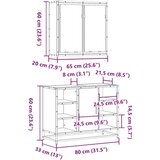  Kopalniška garnitura 2-delna rjavi hrast inženirski les, (21669942) | Shoptok.si