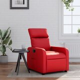 The Living Store Naslanjač rdeče umetno usnje - Naslanjač, (21572873) | Shoptok.si