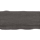 vidaXL Mizna plošča temno siva100x50x2 cm obdelana trdna hrastovina Cene