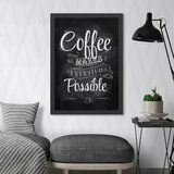 Wallity uramljena slika Coffee 2, 55x75 cm | ePonuda.com
