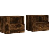  Zidni noćni ormarići 2 kom boja dimljenog hrasta 45x30x35 cm | shoptok.hr