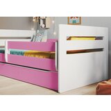 HAPPYKIDS OTROKA POSTELJA TED 180X80 (VE BARV)-Bela/Roza Cene