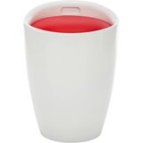  Tabure za pohranu od umjetne kože bijelo-crveni | shoptok.hr
