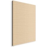  Slika - Waving Lines - Creamy Grid on a Noisy Pastel Background 60x90 Na talijanskom platnu | shoptok.hr