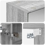  Kopalniška ogledalna omara Siva Sonoma 50 x 14,5 x 70 cm, (5000232863) | Shoptok.si