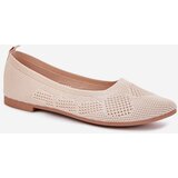 Boto Fabric Women's Ballet Flats Beige Zelira | shoptok.hr