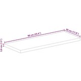 Stolna Mizna plošča 90x30x3,8 cm pravokotna trden predelan les, (21410821) | Shoptok.si