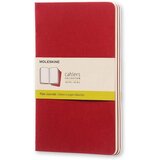 Moleskine Notes Cahier LG, Mek povez, Prazan, 3 komada, Crveni | Eponuda.com