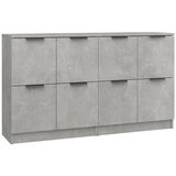  Komoda 2 kom siva boja betona 60x30x70 cm od konstruiranog drva | shoptok.hr
