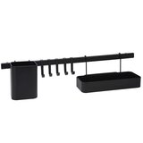 Excellent Houseware 8-delni kuhinjski organizator črn, (21279996) | Shoptok.si