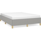The Living Store Posteljni okvir brez vzmetnice svetlo siv 140x200 cm tkanina - Posteljni Okvir, (21524941) | Shoptok.si