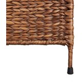 vidaXL Paravan s 3 paneli rjav 122x180 cm vodna hijacinta | Shoptok.si