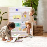 Kinder Home Dječja polica za knjige od drva 6 polica, Montessori 64x30x79 cm Cijene