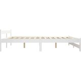  Posteljni okvir bel iz trdne borovine 200x200 cm, (20643912) | Shoptok.si