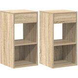 Maison Chic 2 kose Nočne omarice - Nočne mize s predalom sonoma hrast 35x34x66,5 cm, (21688493) Cene