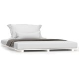 The Living Store Posteljni okvir bel 140x190 cm trdna borovina - Posteljni Okvir, (21527553) | Shoptok.si