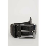 Defacto Man Rectangle Clasp Faux Leather Classic Belt cene