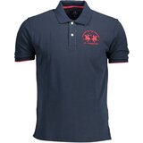 La Martina MEN&#39;S SHORT SLEEVED POLO SHIRT BLUE Cene