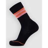 Mons Royale Signature Merino Crew Socks black / flamingo / sun orange Cene