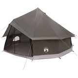 vidaXL Tipi šotor Rjava siva 400 x 400 x 250 cm Poliester in jeklo, (5000309372) | Shoptok.si