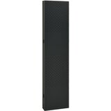 Sobna pregrada sa 6 panela crna 240 x 180 cm čelična | Shoptok.si