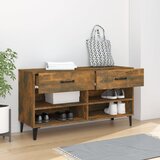 Ormarić za cipele dimljeni hrast 102x35x55 cm konstruirano drvo | shoptok.hr