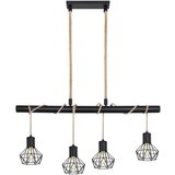 Globo viseča svetilka priska (4 x 60 w, črne barve, višina: 120 cm) | Shoptok.si