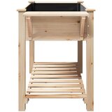  Vrtna saksija s policom Bež 155 x 59 x 76,5 cm Čvrsto drvo jele | shoptok.hr