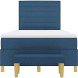  Krevet s opruga kutije s uzglavljem Plava 200 x 120 cm tkanina | shoptok.hr