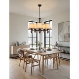 Opviq luster Mercure Wood 5, 5 × E27, crni / braon | Eponuda.com