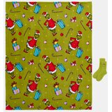Sinsay Božićni set: dječji prekrivač s čarapama Grinch | shoptok.hr