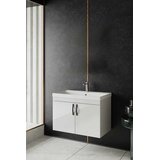 Skye_Decor Kupatilski ormarić sa umivaonikom, Beli Cene