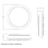  LED plafonjera 16,20,24W, promenljiva boja svetla 202234 | Eponuda.com