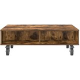  Stolić sa kotačima Dimljeni hrast 90 x 50 x 30 cm | Eponuda.com