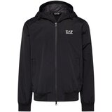 Ea7 Emporio Armani Prehodna jakna črna / bela | Shoptok.si