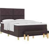 vidaXL Box spring krevet Tamno smeđa 160 x 200 cm tkanina | shoptok.hr