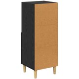 vidaXL Strani šal Črni hrast 34 x 34.5 x 90 cm Konstruiran les | Shoptok.si