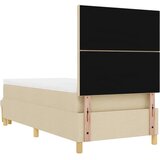  s opruga kutije s jastukom Krema 200 x 100 cm tkanina | shoptok.hr