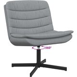  Stolica na kotačiće Svijetlo siva 63 x 75 x 76 cm tkanina | Eponuda.ba