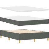  Tamno sivi krevet s kutijom i madracem 140x190 cm | shoptok.hr