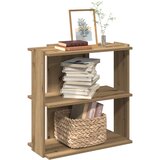  Regal za knjige s 3 razina boja hrasta 60x30x60 cm drveni | shoptok.hr