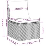 vidaXL 9-dijelni set vrtnih sofa od poliratana s jastucima svjetlosivi | shoptok.hr