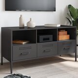 vidaXL TV omarica črna 100,5x39x50,5 cm hladno valjano jeklo Cene