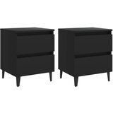 vidaXL noćni ormarići 2 kom crni 40 x 35 x 50 cm od iverice Cijene