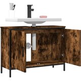 Ormarić za umivaonik boja dimljenog hrasta 80x30x60 cm drveni | shoptok.hr